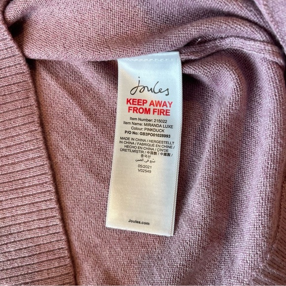Joules Miranda Luxe Women's Sweater Sequin Pink Duck Size 8 - Picture 5 of 7